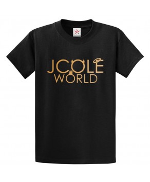 Jcole World Classic Unisex Kids and Adults Fan T-Shirt for Music Lovers